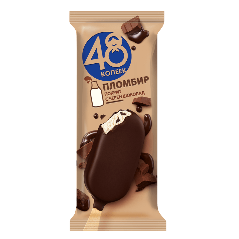 48 Kopeek Plombir Dark chocolate stick